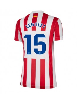 Billige Atletico Madrid Clement Lenglet #15 Hjemmedrakt Dame 2025-26 Kortermet